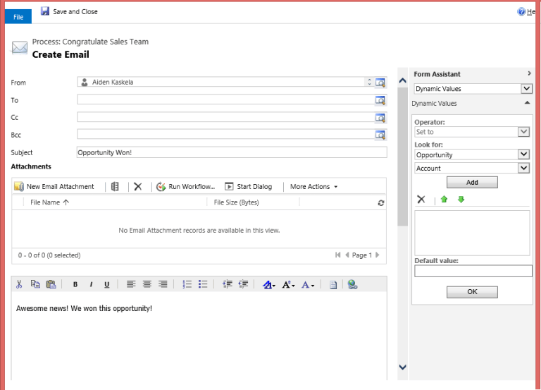 How to: Add dynamic recipients to an email | Workflow Elements by Aiden ...