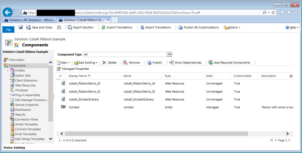 Customizing the Microsoft CRM Ribbon: Ribbon Workbench Solution ...
